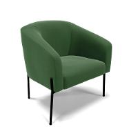 Cadeira Sala De Jantar Pé De Ferro Preto Kit 2 Stella Suede D03 - D'rossi Cor Verde - 3