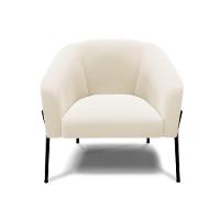 Cadeira Sala De Jantar Pé De Ferro Preto Kit 2 Stella Veludo D03 - D'rossi Cor Bege - 3