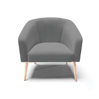 Cadeira Sala De Jantar Pé Palito Natural Stella Noz/linho D03 - D'rossi Cor Grafite - 3