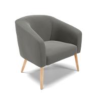 Cadeira Sala De Jantar Pé Palito Natural Stella Suede D03 - D'rossi Cor Grafite - 1