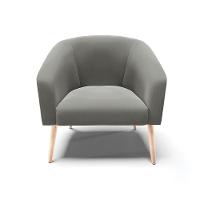 Cadeira Sala De Jantar Pé Palito Natural Stella Suede D03 - D'rossi Cor Grafite - 3