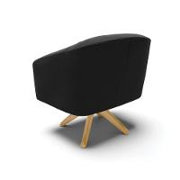 Cadeira Sala De Jantar Giratória Ma30 Kit 2 Stella Suede D03 - D'rossi Cor Preto