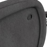 Poltrona Do Papai Reclinável Napoli Glider Giratória Massagem Linho Grafite Fh1