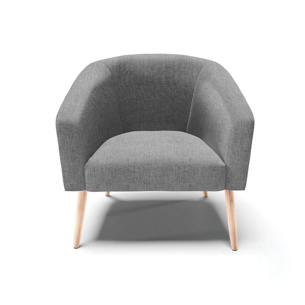 Cadeira Sala De Jantar Pé Palito Natural Stella Linho D03 - D'rossi Cor Grafite - 2