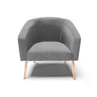 Cadeira Sala De Jantar Pé Palito Natural Stella Linho D03 - D'rossi Cor Grafite - 2