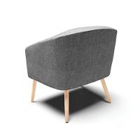 Cadeira Sala De Jantar Pé Palito Natural Stella Linho D03 - D'rossi Cor Grafite - 3