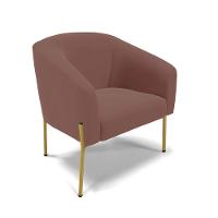 Cadeira Sala De Jantar Pé De Ferro Dourado Kit 2 Stella Veludo D03 - D'rossi Cor Rose - 2