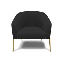 Cadeira Sala De Jantar Pé De Ferro Dourado Kit 2 Stella Veludo D03 - D'rossi Cor Preto - 3