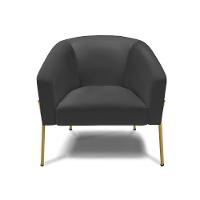 Cadeira Sala De Jantar Pé De Ferro Dourado Kit 2 Stella Sintético D03 - D'rossi Cor Preto - 2