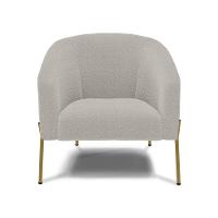 Cadeira Sala De Jantar Pé De Ferro Dourado Stella Bouclê D03 - D'rossi Cor Cinza - 3