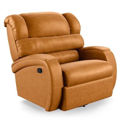 Poltrona Do Papai Reclinável Napoli Glider Giratória Massagem Pu Whisky Fh1
