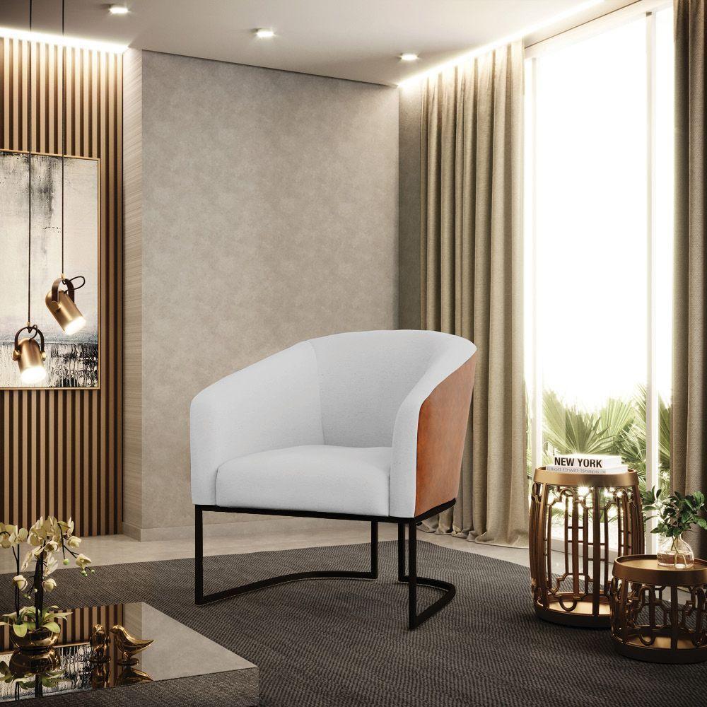 Cadeira Sala De Jantar Industrial Preto Kit 2 Stella Noz/linho D03 - D'rossi Cor Cinza - 6