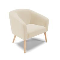 Cadeira Sala De Jantar Pé Palito Natural Kit 2 Stella Linho D03 - D'rossi Cor Bege