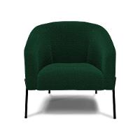 Cadeira Sala De Jantar Pé De Ferro Preto Stella Bouclê D03 - D'rossi Cor Verde - 3