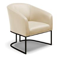 Cadeira Sala De Jantar Industrial Preto Kit 2 Stella Sintético D03 - D'rossi Cor Bege - 3