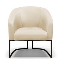 Cadeira Sala De Jantar Industrial Preto Kit 2 Stella Sintético D03 - D'rossi Cor Bege