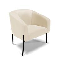 Cadeira Sala De Jantar Pé De Ferro Preto Kit 2 Stella Sintético D03 - D'rossi Cor Bege - 3