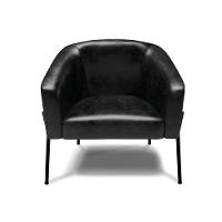 Cadeira Sala De Jantar Pé De Ferro Preto Kit 2 Stella Sintético Pu D03 - D'rossi Cor Preto - 3