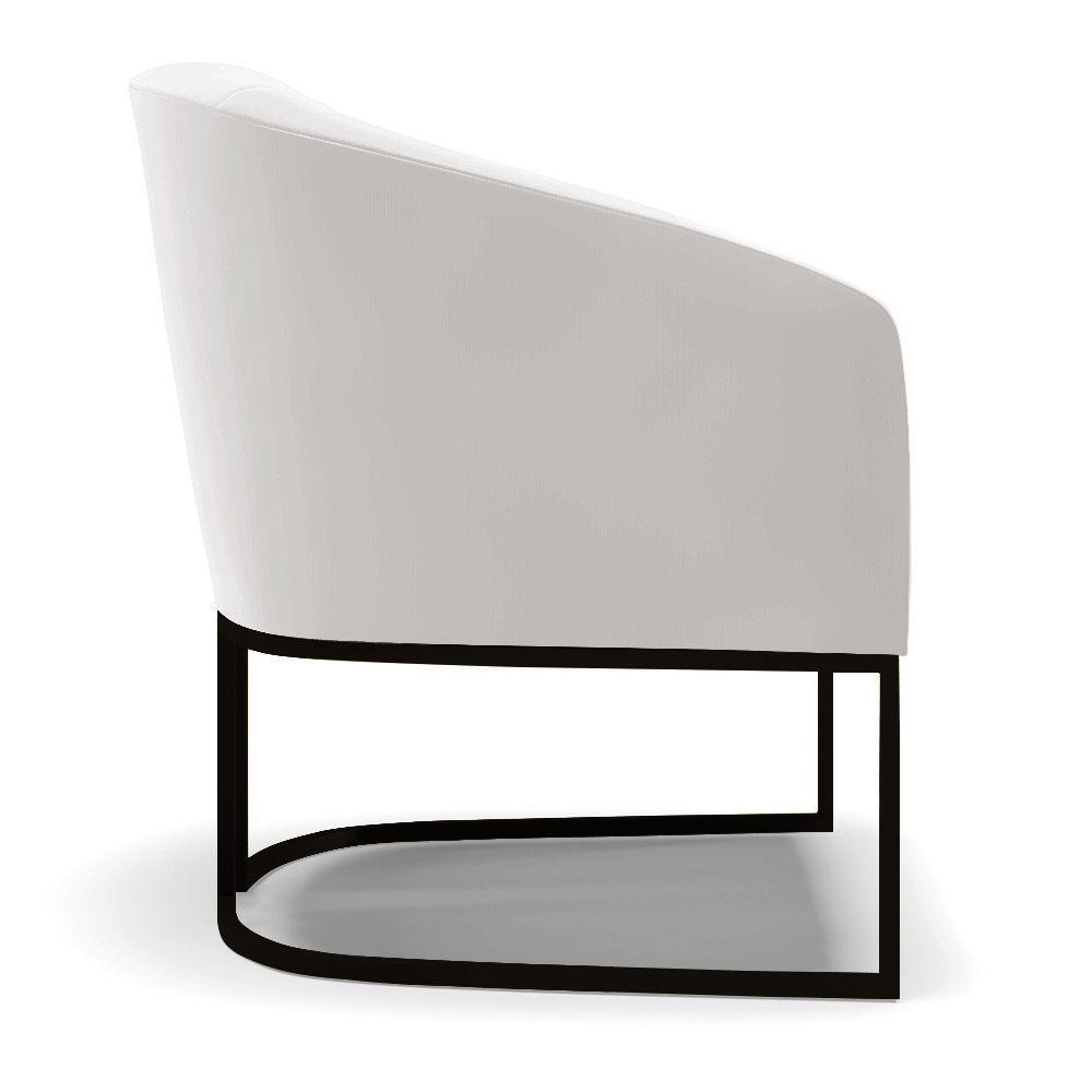 Cadeira Sala De Jantar Base Industrial Preto Kit 2 Stella Veludo D03 - D'rossi Cor Cinza - 2