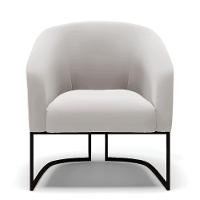 Cadeira Sala De Jantar Base Industrial Preto Kit 2 Stella Veludo D03 - D'rossi Cor Cinza