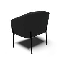 Cadeira Sala De Jantar Pé De Ferro Preto Kit 2 Stella Veludo D03 - D'rossi Cor Preto