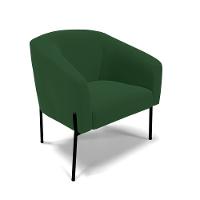 Cadeira Sala De Jantar Pé De Ferro Preto Kit 2 Stella Veludo D03 - D'rossi Cor Verde - 2