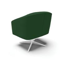 Cadeira Sala De Jantar Giratória Base Cromada Kit 2 Stella Veludo D03 - D'rossi Cor Verde - 2