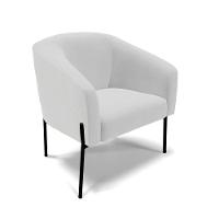 Cadeira Sala De Jantar Pé De Ferro Preto Kit 2 Stella Linho D03 - D'rossi Cor Cinza - 1