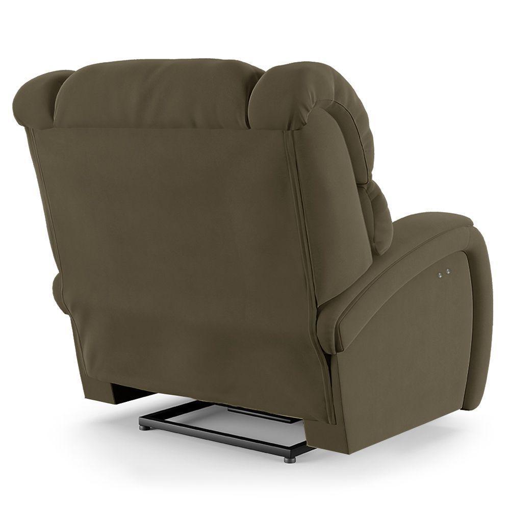 Poltrona Do Papai Reclinável Napoli Power Touch Veludo Capuccino Fh1 - 2