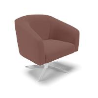 Cadeira Sala De Jantar Giratória Base Cromada Kit 2 Stella Veludo D03 - D'rossi Cor Rose