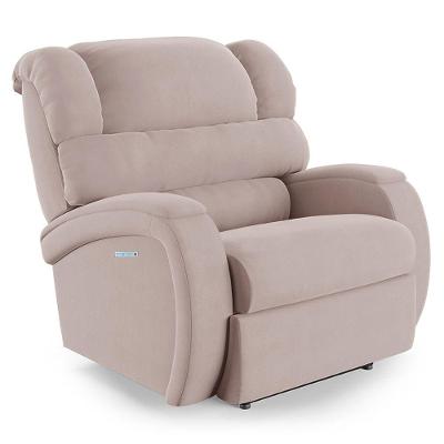 Poltrona Do Papai Reclinável Napoli Elétrica Botão Led Massagem Veludo Fh1 Rose