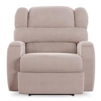 Poltrona Do Papai Reclinável Napoli Elétrica Botão Led Massagem Veludo Fh1 Rose - 3