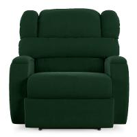 Poltrona Do Papai Reclinável Napoli Power Touch Veludo Fh1 Verde - 3