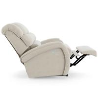 Poltrona Do Papai Reclinável Napoli Elétrica Botão Led Massagem Veludo Fh1 Bege - 2