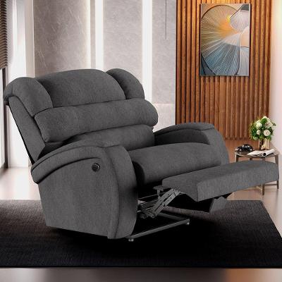 Poltrona Do Papai Reclinável Napoli Power Elétrica Linho Fh1 Grafite