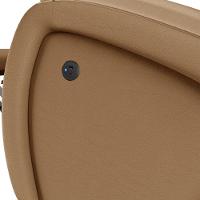 Poltrona Do Papai Reclinável Napoli Power Elétrica Usb Pu Caramelo Fh1 - 5