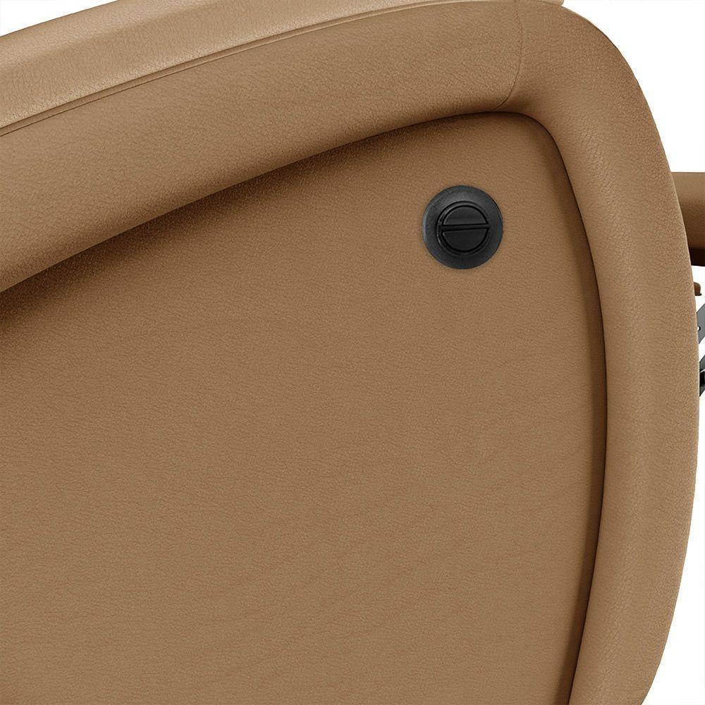 Poltrona Do Papai Reclinável Napoli Power Elétrica Massagem Pu Caramelo Fh1 - 8