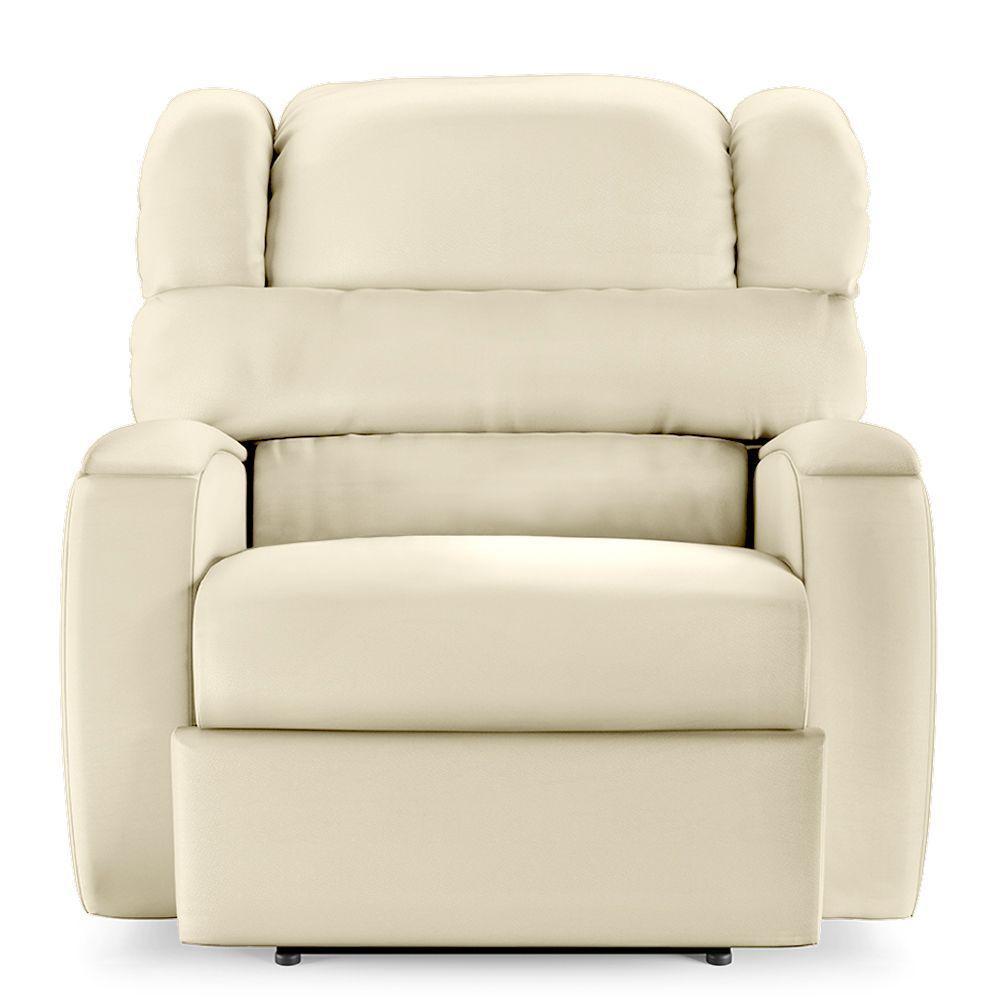 Poltrona Do Papai Reclinável Napoli Power Touch Pu Bege Fh1 - 4