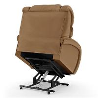 Poltrona Do Papai Reclinável Napoli Elevação Lift Elétrico Pu Caramelo Fh1 - 3