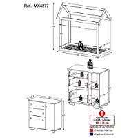 Quarto Infantil Com Cama Montessoriana E Cômoda Flex Algodão Doce Multimóveis Mx4277 Branco - 8