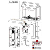 Quarto Infantil Com Cama Montessoriana E Colchão Incluso Encanto Multimóveis Mx4284 Branco - 8