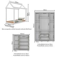 Quarto Infantil Com Cama Montessoriana Pimpolho Multimóveis Mx4269 Branco - 2