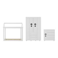 Quarto Infantil Com Cama Montessoriana Pimpolho Multimóveis Mx4269 Branco - 3