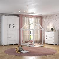 Quarto Infantil Com Cama Montessoriana Pimpolho Multimóveis Mx4269 Branco - 7