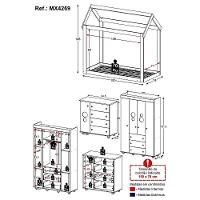 Quarto Infantil Com Cama Montessoriana Pimpolho Multimóveis Mx4269 Branco - 8