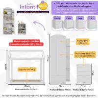 Quarto Infantil Com Cama Montessoriana João E Maria Multimóveis Mx4265 Branco - 6