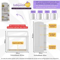 Quarto Infantil Com Cama Montessoriana E Guarda-roupas João E Maria Multimóveis Mx4271 Branco - 6