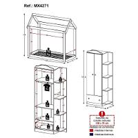 Quarto Infantil Com Cama Montessoriana E Guarda-roupas João E Maria Multimóveis Mx4271 Branco - 8