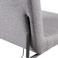 Conjunto Sala De Jantar Copa Castanho Com 4 Cadeiras Neat Linho Cinza Base Grafite - 2