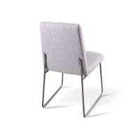 Conjunto Sala De Jantar Copa Castanho Com 4 Cadeiras Neat Linho Cinza Base Grafite - 3